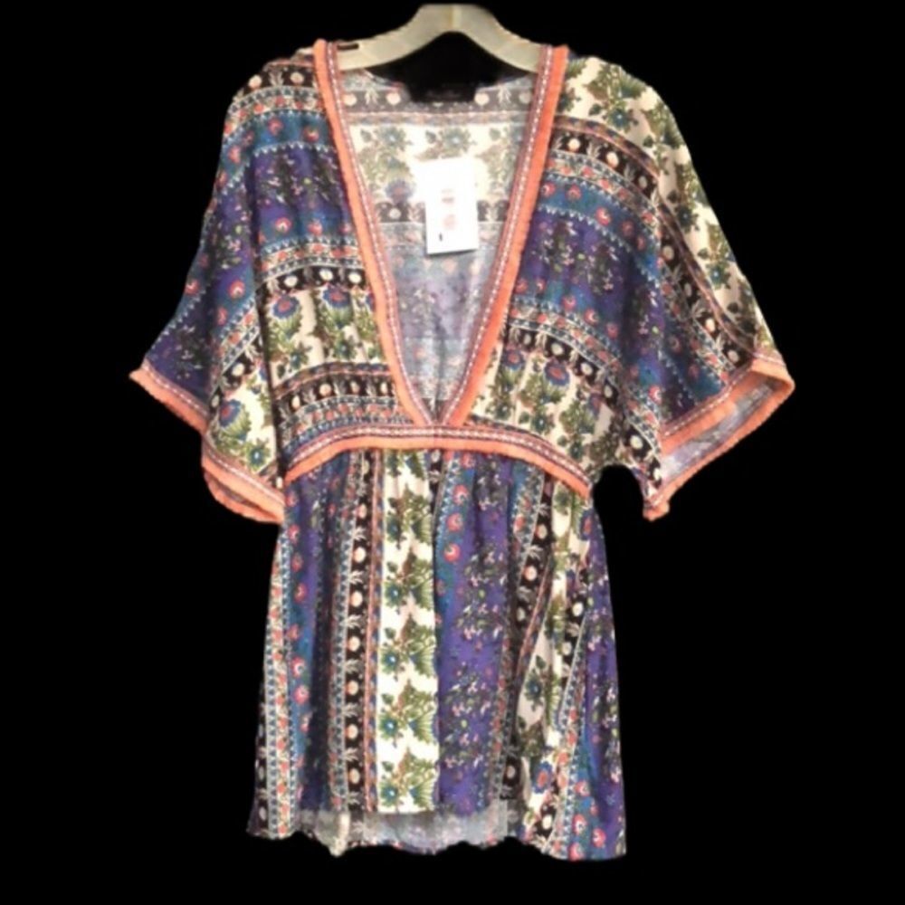 Honey Punch Plunge Shirt nwt
